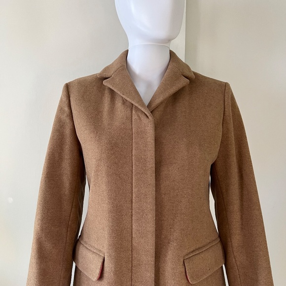Gap Camel Wool Cashmere Blend Top Coat, XS Old Money Classy Preppy Warm Layers - Picture 4 of 12